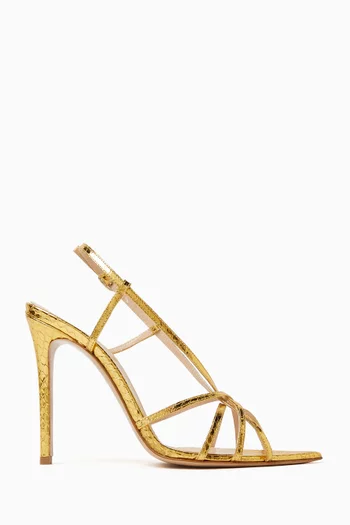 Marylin 105 Sandals in Watersnake-Embossed Leather