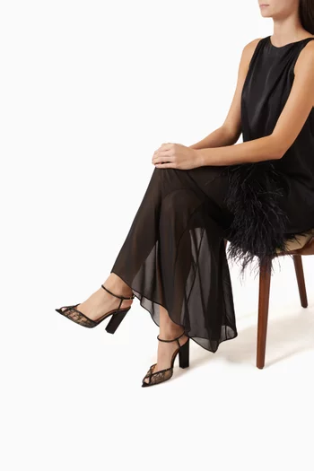 Katy 105 Pumps in Lace & Satin