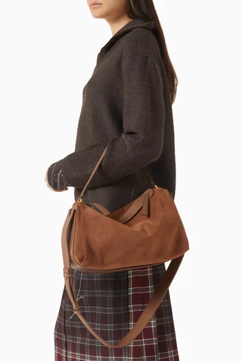 Scorpius Tote Bag in Suede