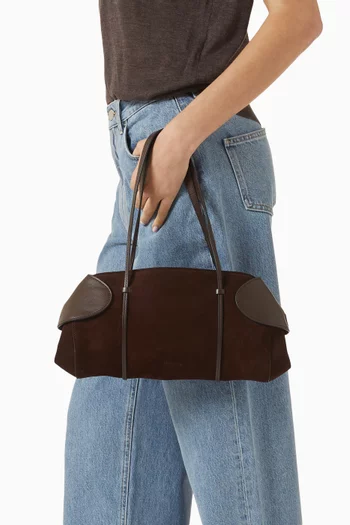 Berenices Shoulder Bag in Suede