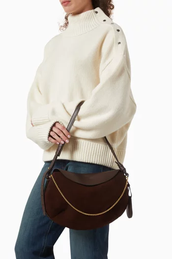 Libra Shoulder Bag in Suede