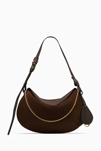 Libra Shoulder Bag in Suede