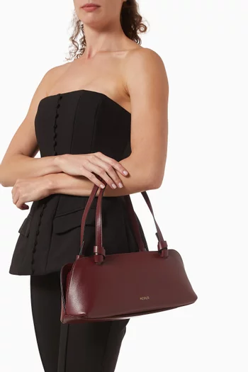 Aries Baguette Shoulder Bag in Suede