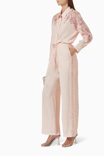 Embroidered Shirt & Pants Set
