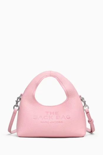 The Micro Crossbody Sack Bag in Leather