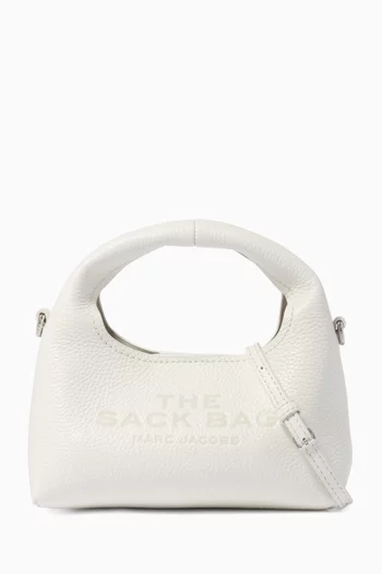The Micro Crossbody Sack Bag in Leather