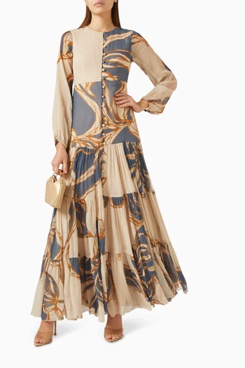 Floral-print Maxi Dress
