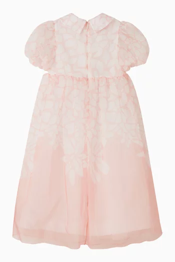 Floral-print Dress in Organza