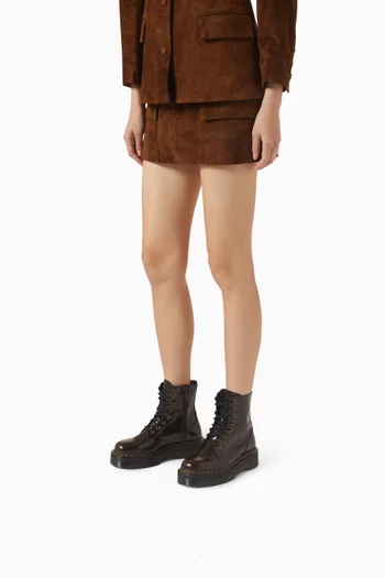 Jadon 8-eye Platform Boots in Arcadia Leather