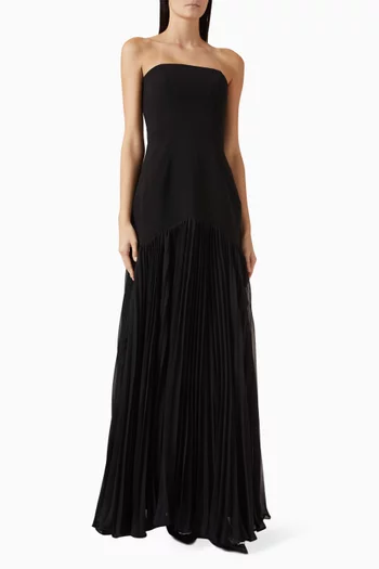 Strapless Gown in Crepe