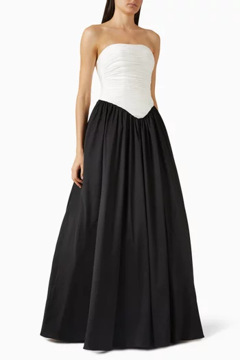 Strapless Ball Gown in Mikado