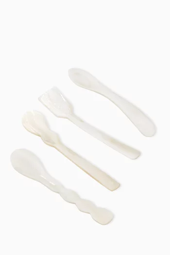Mother of Pearl Spoons, Set of 4