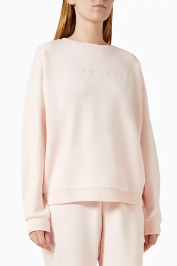 Crewneck Sweatshirt in Viscose-blend