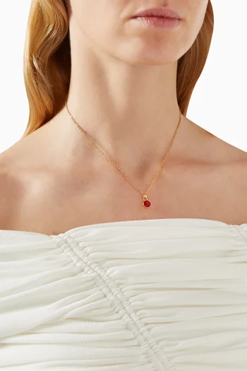 قلادة بدلاية مرصعة بكريستال سواروفسكي فينتج من الثمانينيات