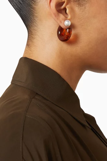 The Neomi Hoop Earrings in Resin