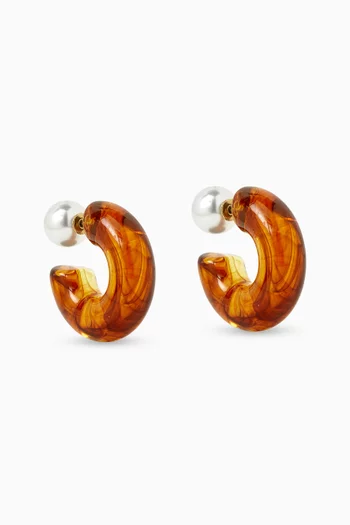 The Neomi Hoop Earrings in Resin