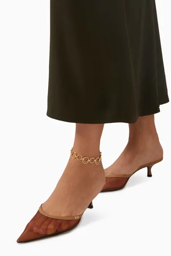 The Toledo Anklet in Gold-plated Brass