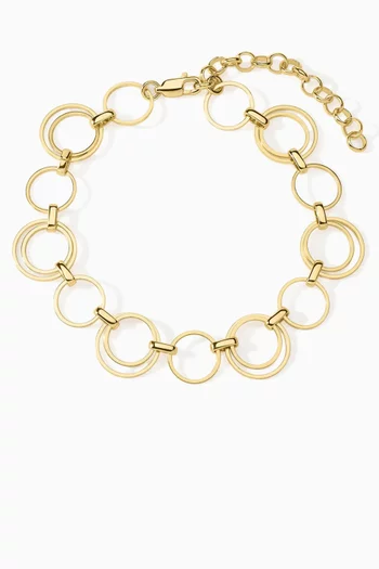 The Toledo Anklet in Gold-plated Brass