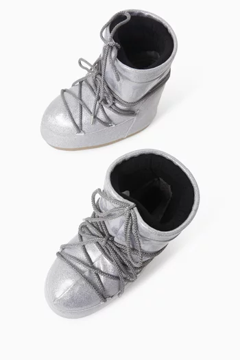 Icon Glitter Boots in Nylon