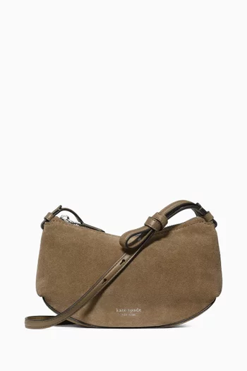 Loop Crossbody Bag in Suede