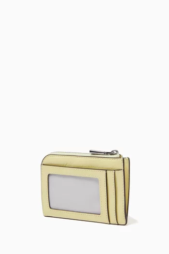 Mini Zip Card Case in Patent Leather