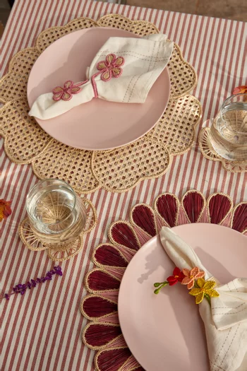 Rolled Flowers Napkin Ring