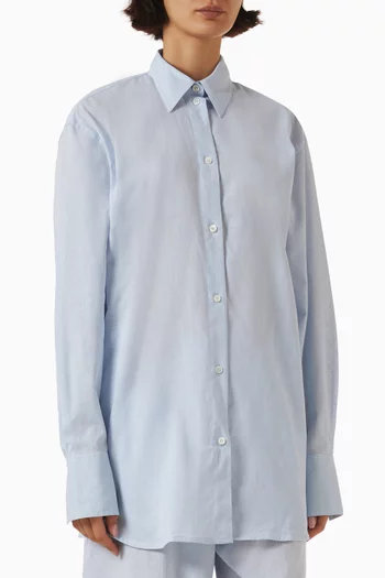 Oversized Summer Shirt in Cotton Blend