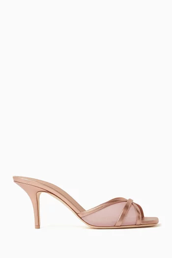 Perla 70 Mules in Organza & Leather