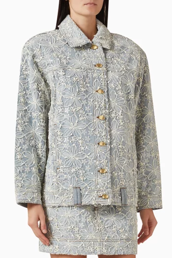 جاكيت بلوم دانتيل ودينم