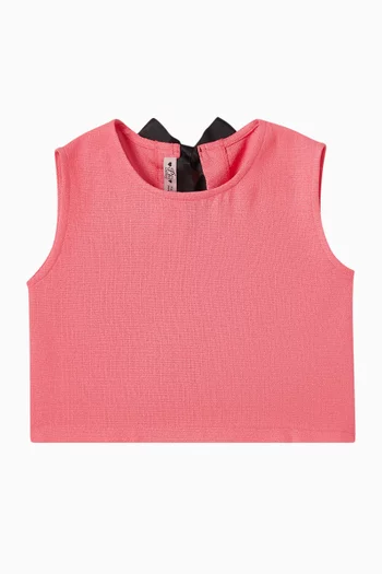 Bow-tie Blouse in Tweed