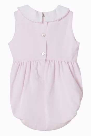 Cherry-embroidered Romper