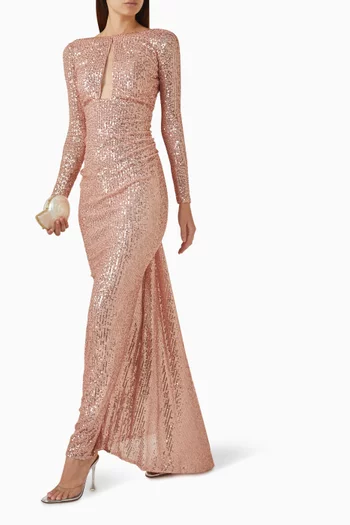 Sequin-embellished Gown