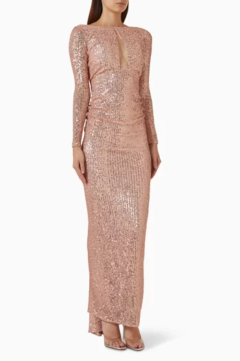 Sequin-embellished Gown