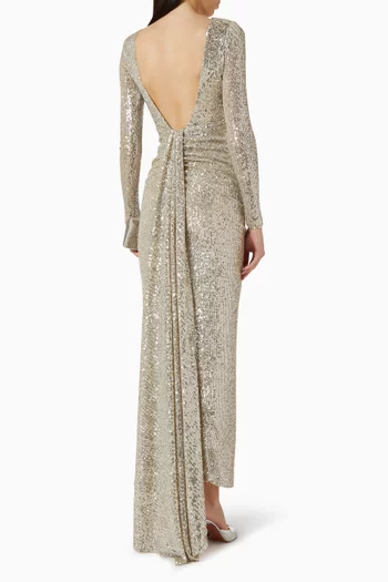 Sequin-embellished Gown