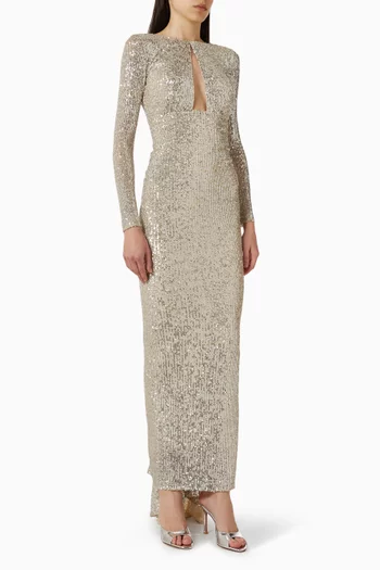 Sequin-embellished Gown