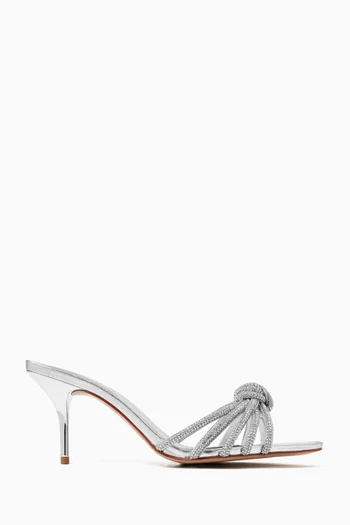 Festas I Embellished 70 Sandals in Metallic Leather
