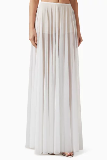 Flared Floor Skirt in Mesh