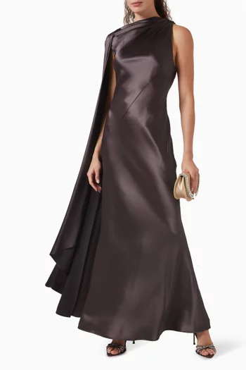 Ropley Maxi Dress in Satin