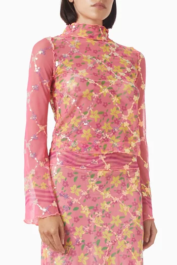 Subah Embellished Cropped Top