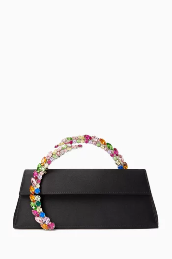 Karma Spiral Clutch in Satin