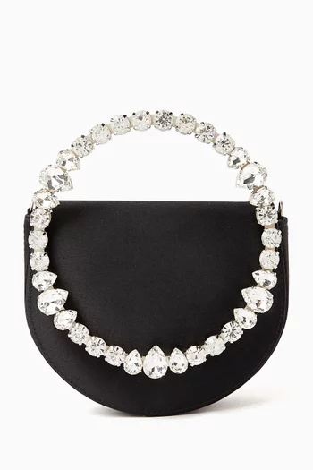 Mini Lily Top-handle Bag in Satin
