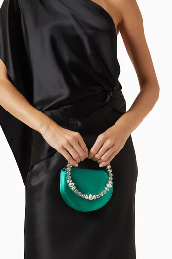 Mini Lily Top-handle Bag in Satin