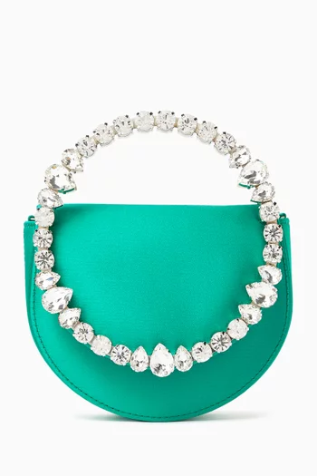 Mini Lily Top-handle Bag in Satin