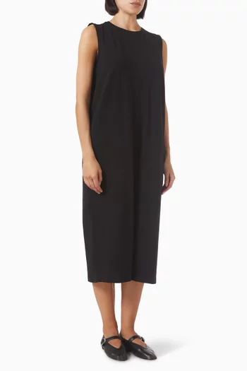 Crewneck Midi Dress in Jersey