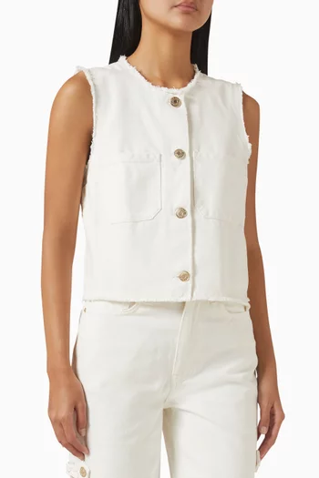 Cousao Open-back Top in Cotton