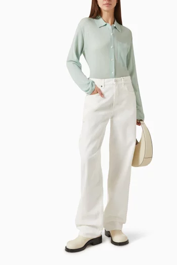 Showtime Knit Shirt in Cashmere