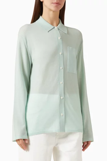 Showtime Knit Shirt in Cashmere