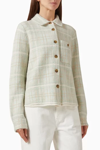 Dylan Plaid Shirt in Cashmere