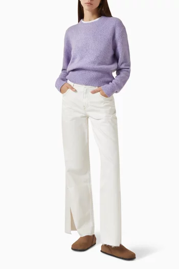 Alina Crewneck Sweater in Cashmere Blend