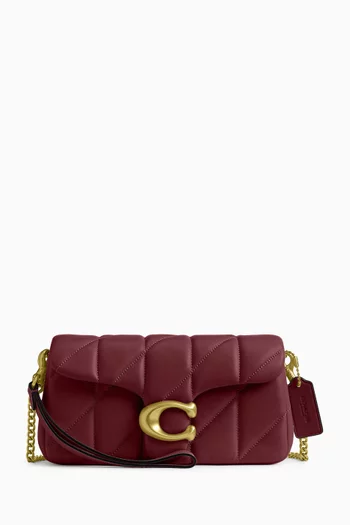 Tabby 19 Chain Quilted Crossbody Bag in Leather
